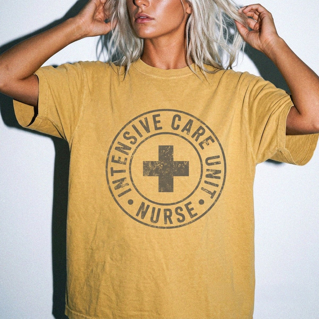 ICU Nurse Circle Badge Shirt - Okum Tees