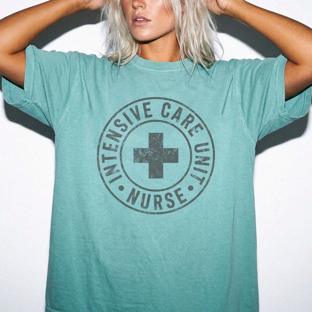 ICU Nurse Circle Badge Shirt - Okum Tees