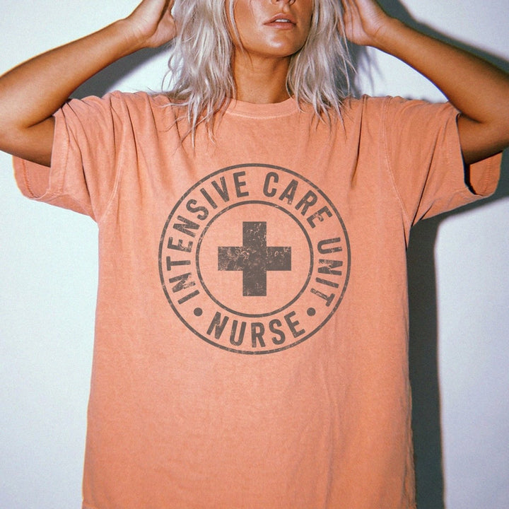 ICU Nurse Circle Badge Shirt - Okum Tees