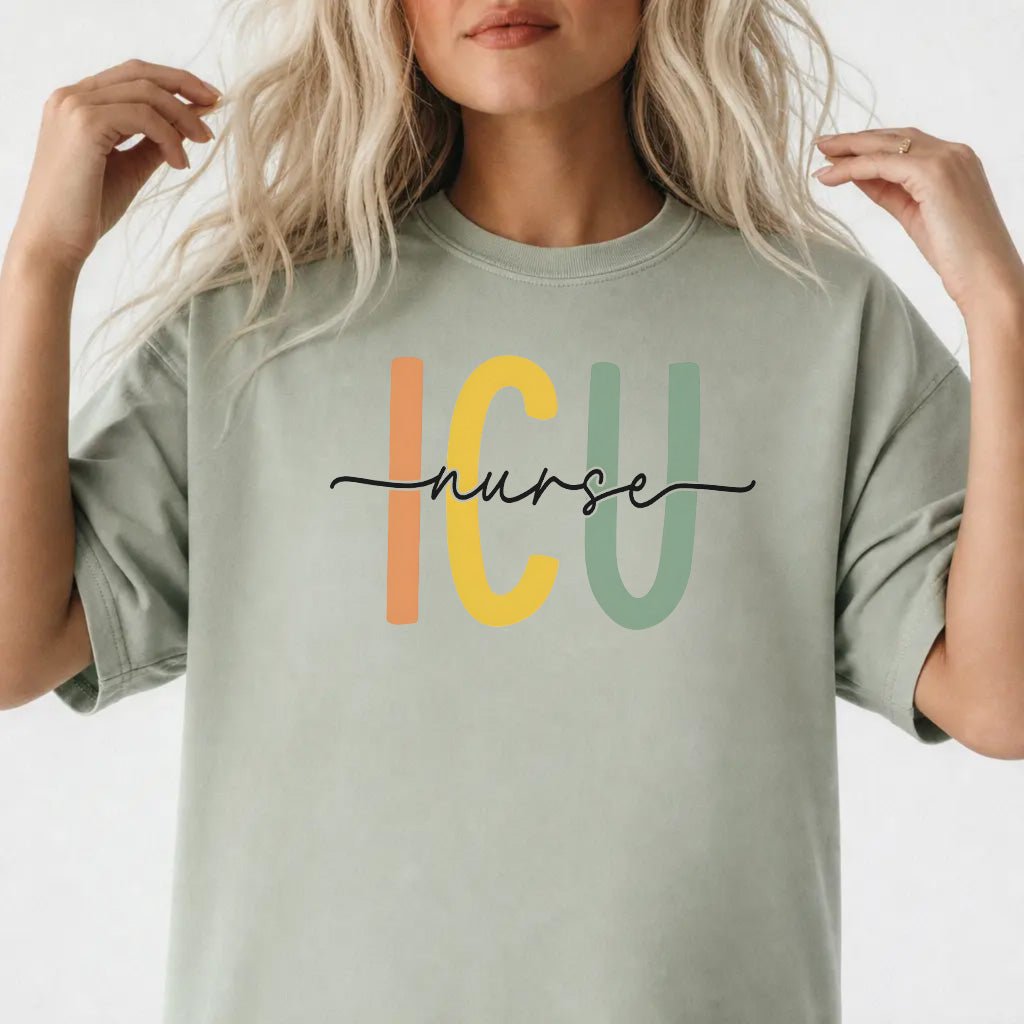 ICU Nurse Colorful Retro Shirt - Okum Tees
