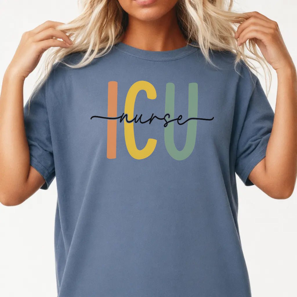 ICU Nurse Colorful Retro Shirt - Okum Tees
