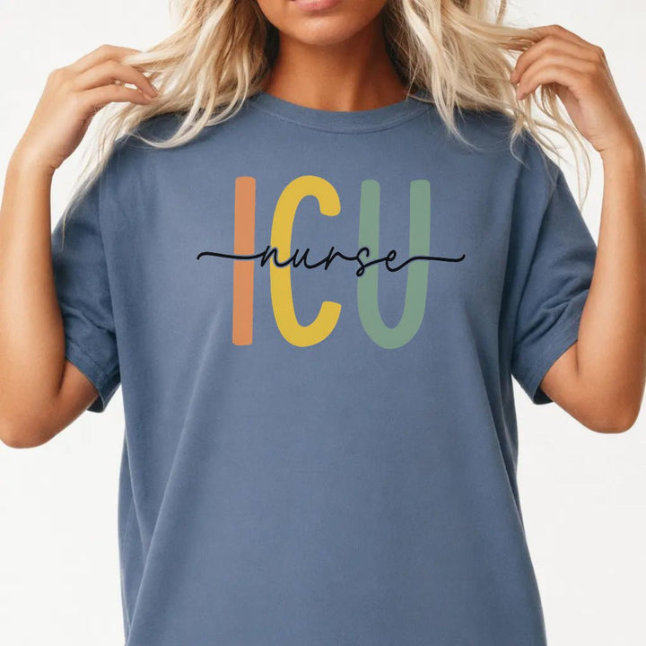 ICU Nurse Colorful Retro Shirt - Okum Tees