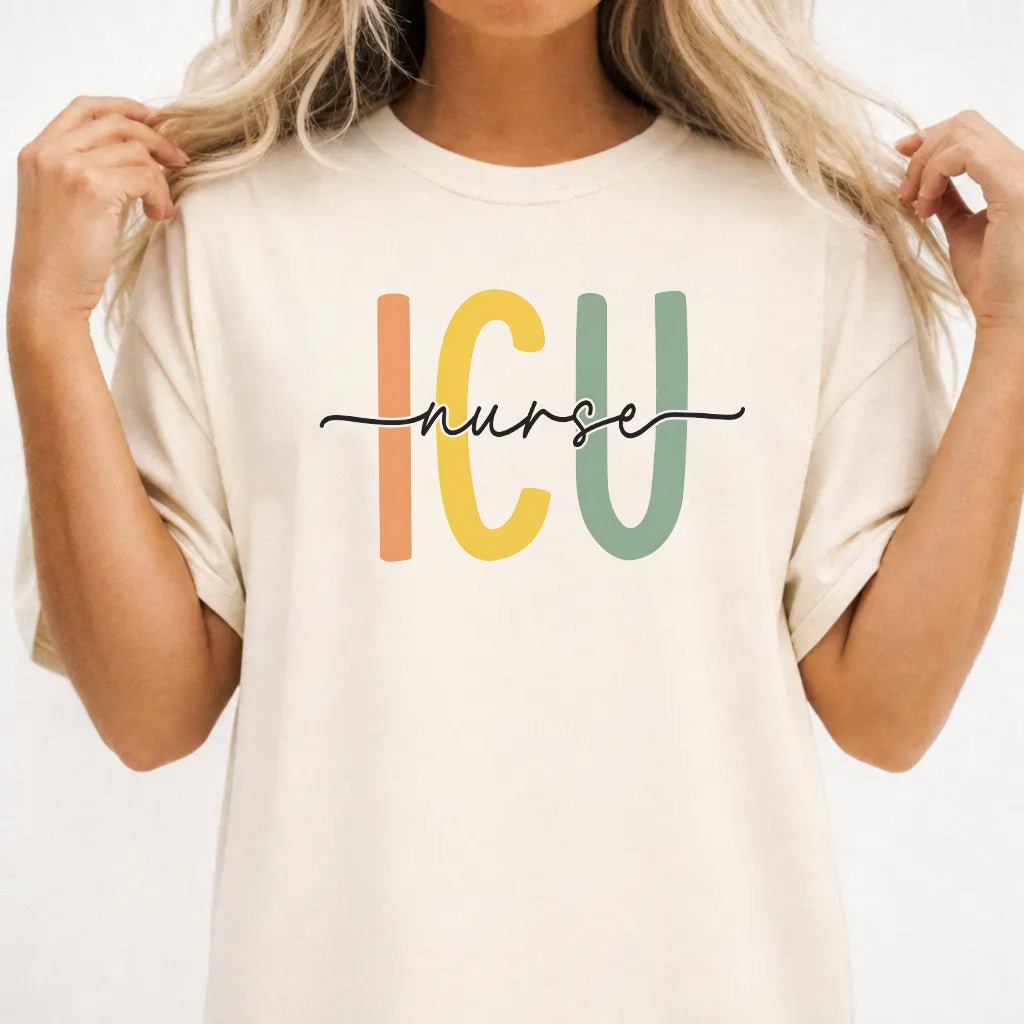 ICU Nurse Colorful Retro Shirt - Okum Tees