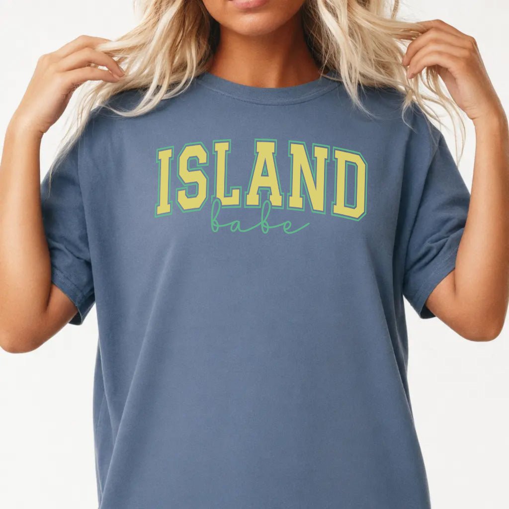 Island Babe Varsity Tee - Okum Tees