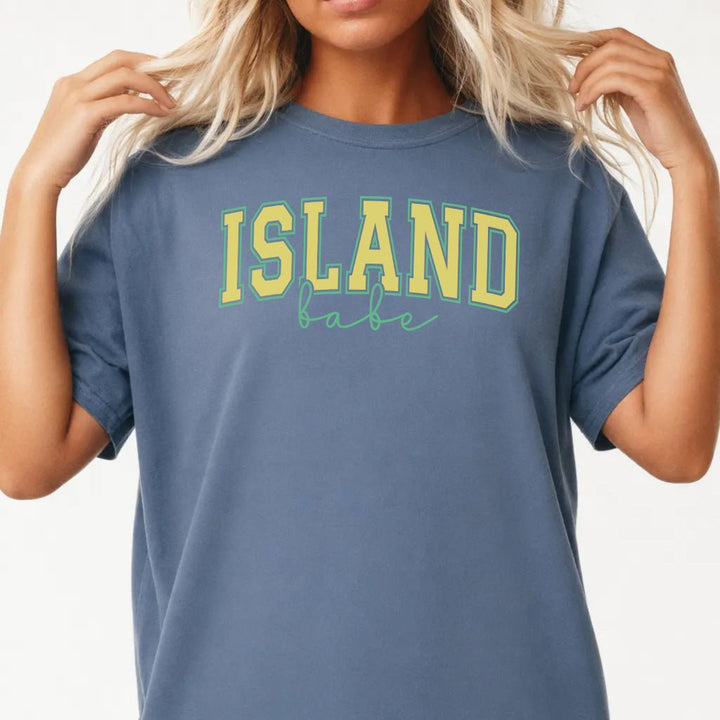 Island Babe Varsity Tee - Okum Tees