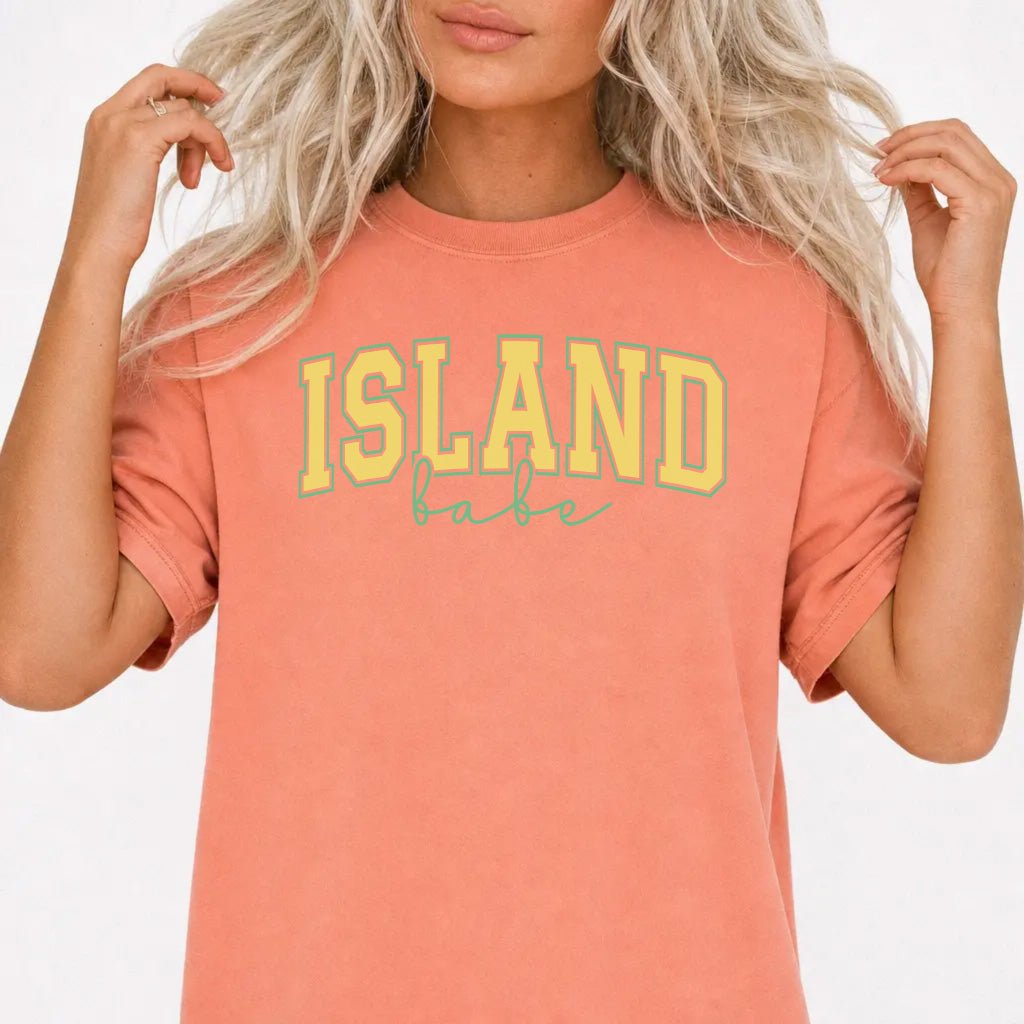 Island Babe Varsity Tee - Okum Tees