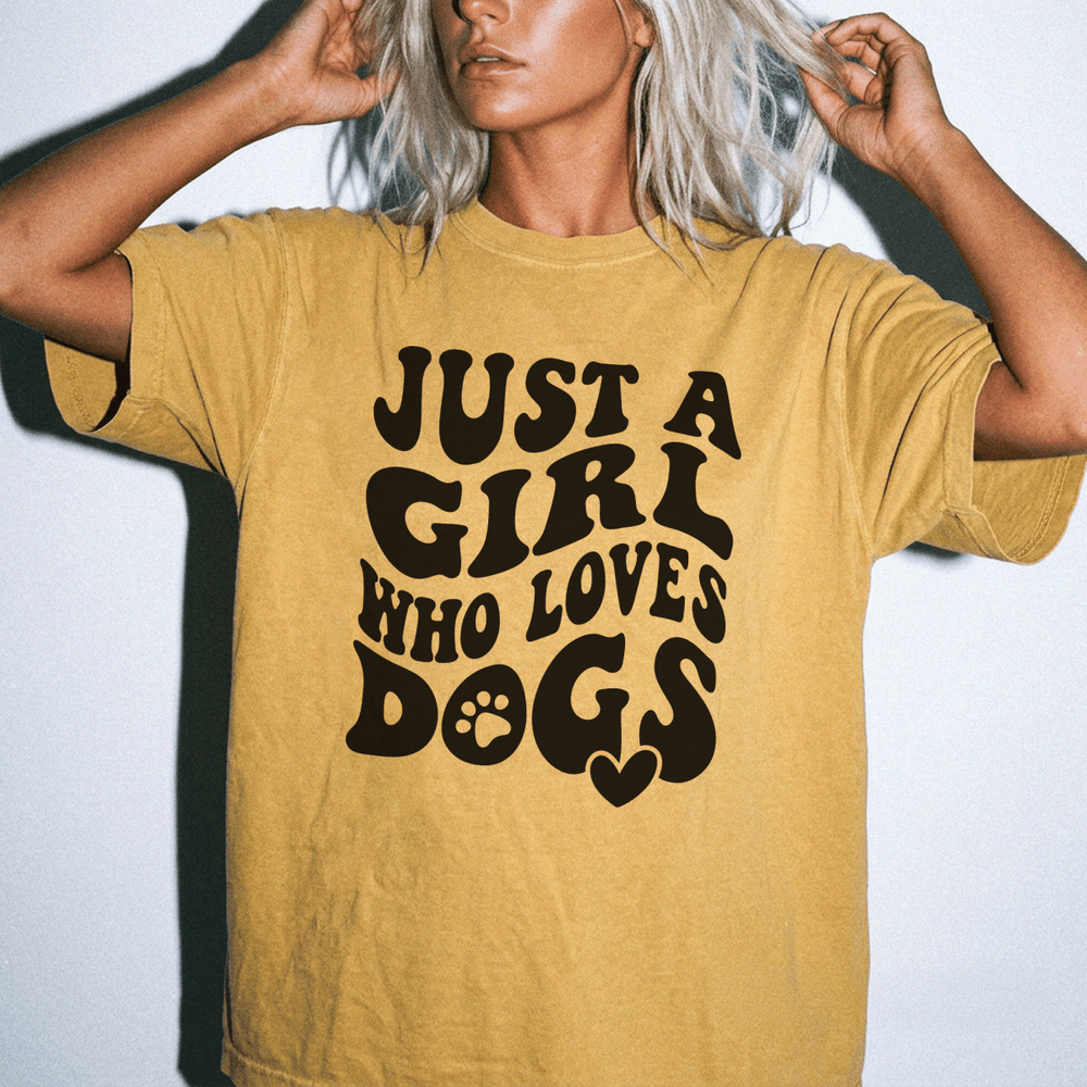 Just a Girl Who Loves Dogs Shirt - Okum Tees