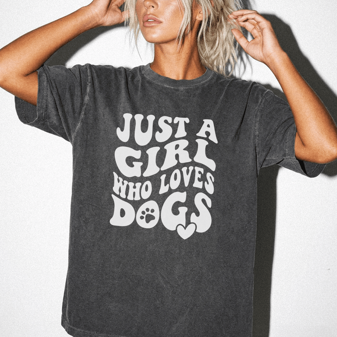 Just a Girl Who Loves Dogs Shirt - Okum Tees