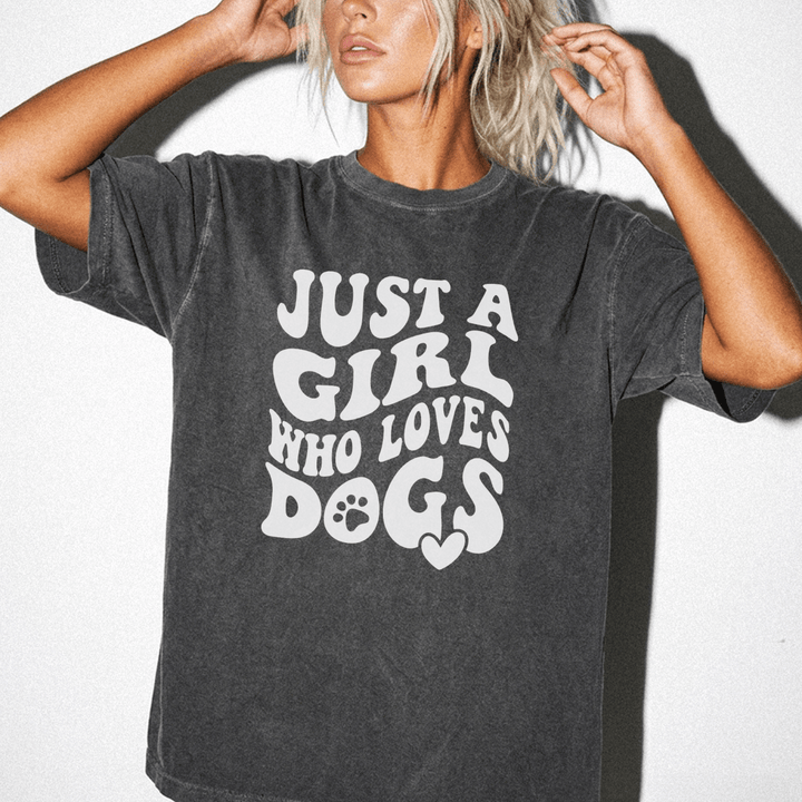 Just a Girl Who Loves Dogs Shirt - Okum Tees