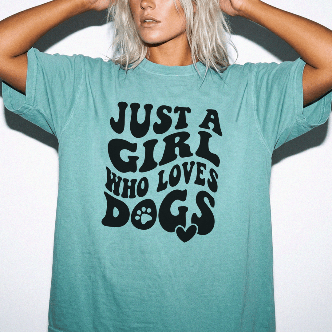 Just a Girl Who Loves Dogs Shirt - Okum Tees