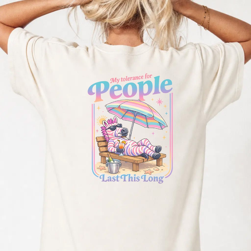 My Tolerance for People Last This Long Tee - Okum Tees