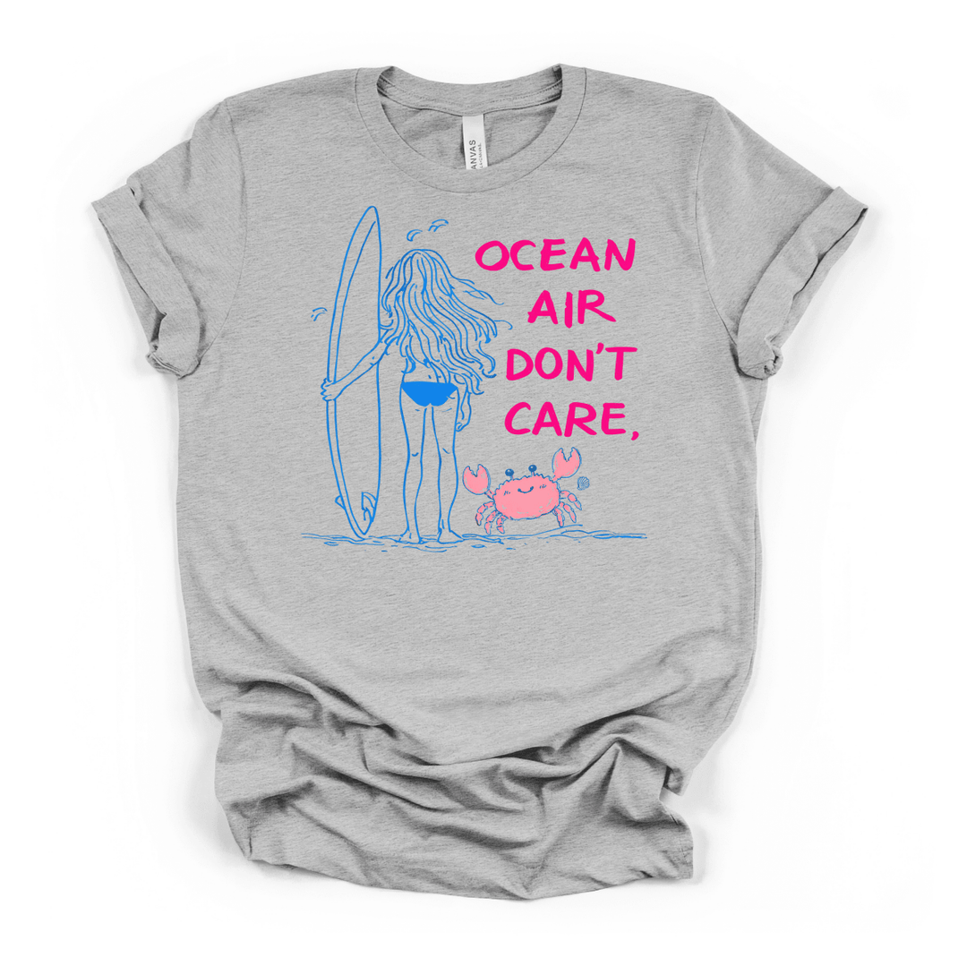Ocean Air Don't Care Surfer Tee - Okum Tees