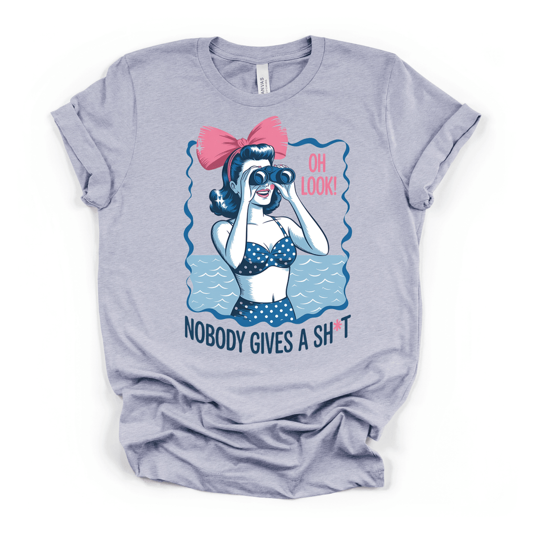 Oh Look Nobody Gives a Sh*t Retro Shirt - Okum Tees