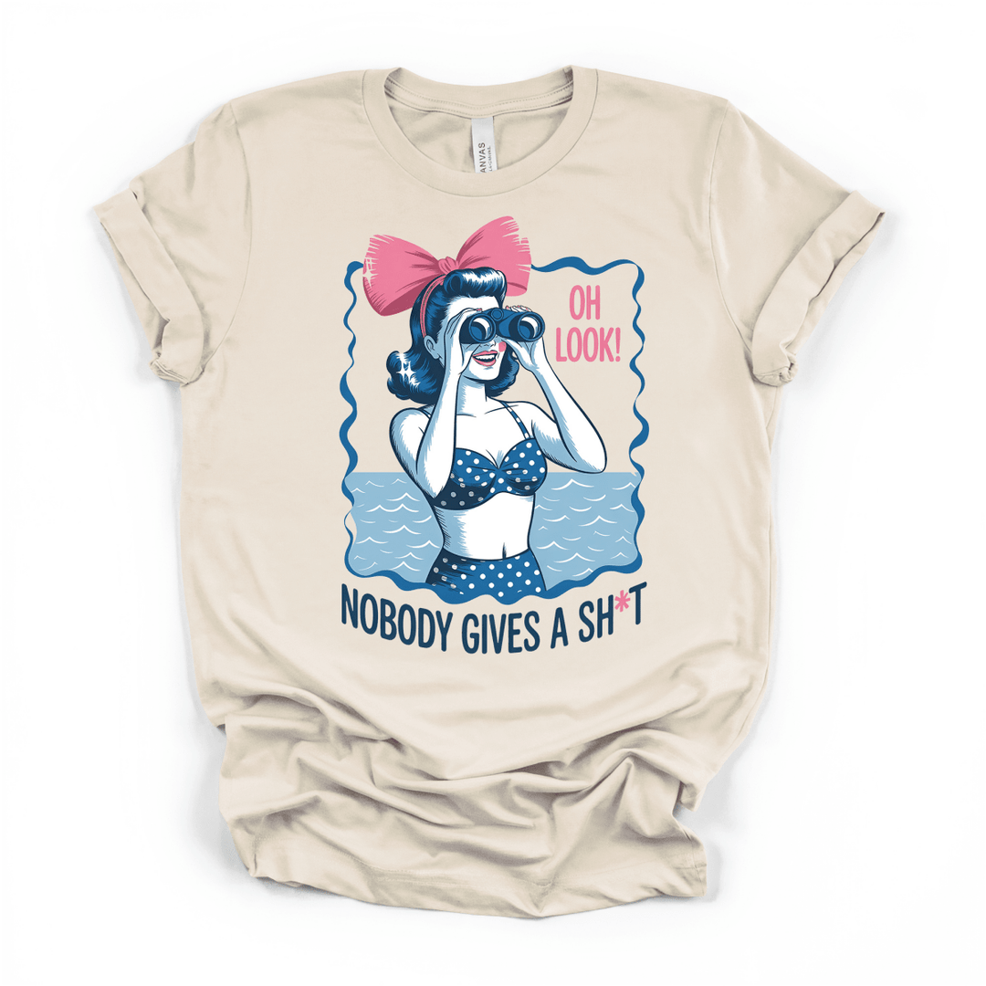 Oh Look Nobody Gives a Sh*t Retro Shirt - Okum Tees