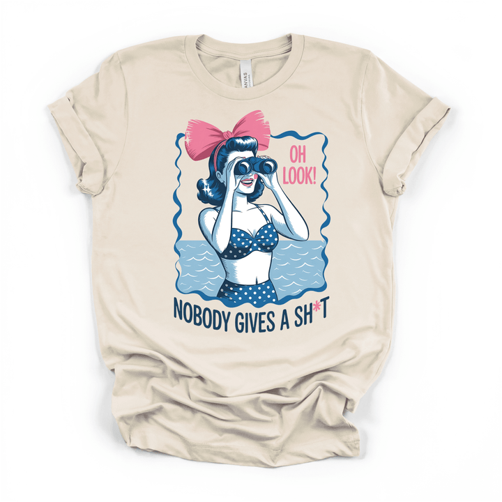Oh Look Nobody Gives a Sh*t Retro Shirt - Okum Tees