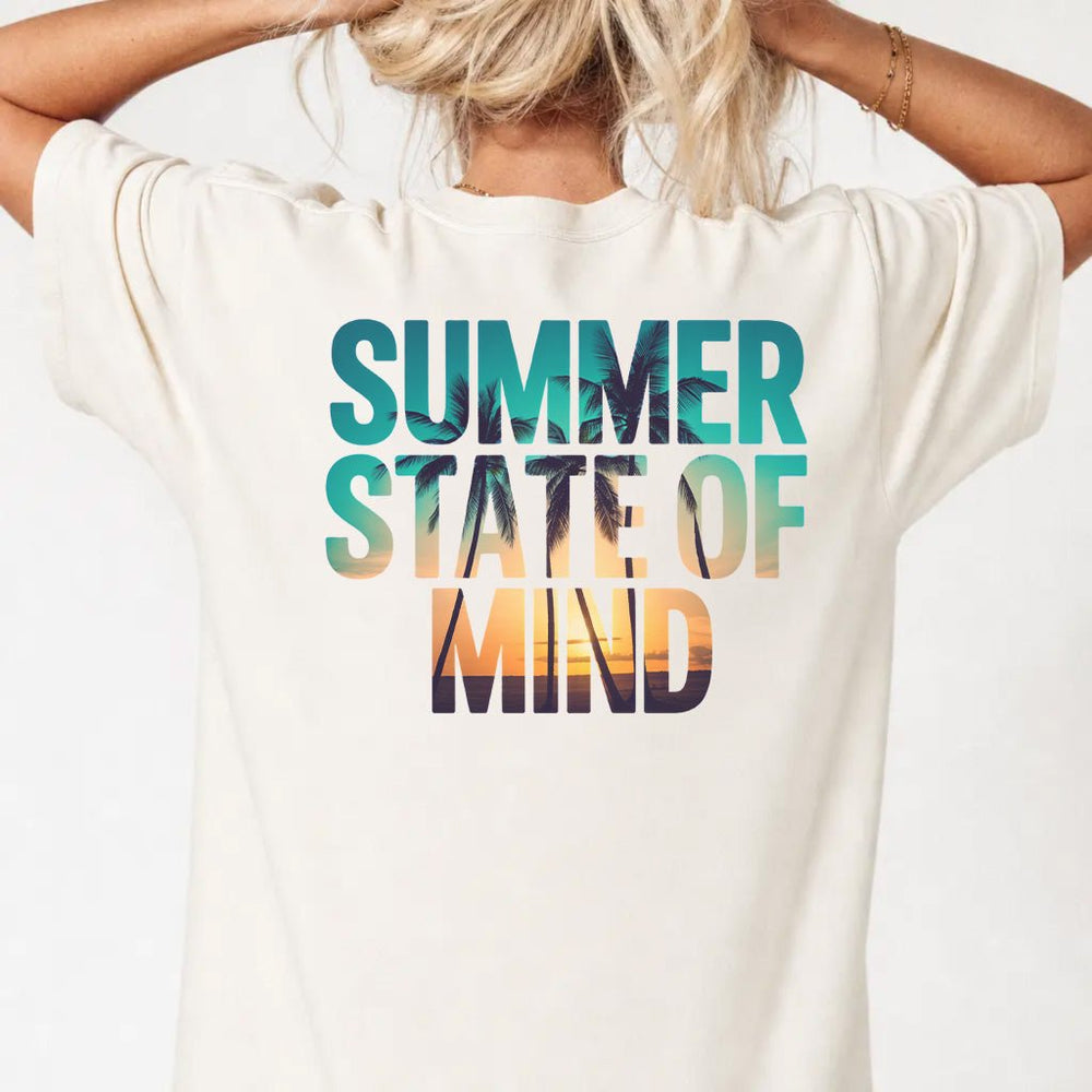 Palm Tree Sunset Women's Graphic Tee - Okum Tees