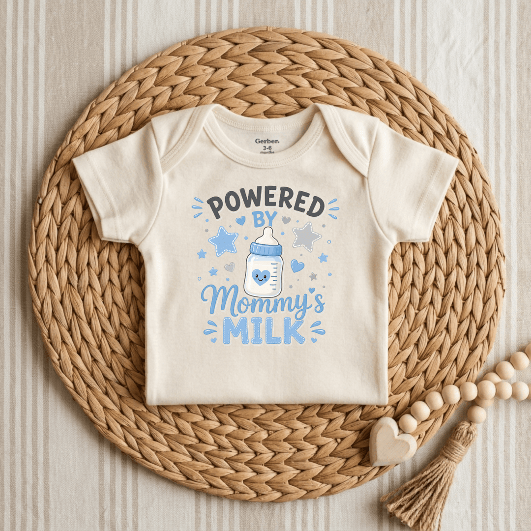 Powered by Mommy's Milk Baby Onesie® | Cute Baby Onesie® - Okum Tees