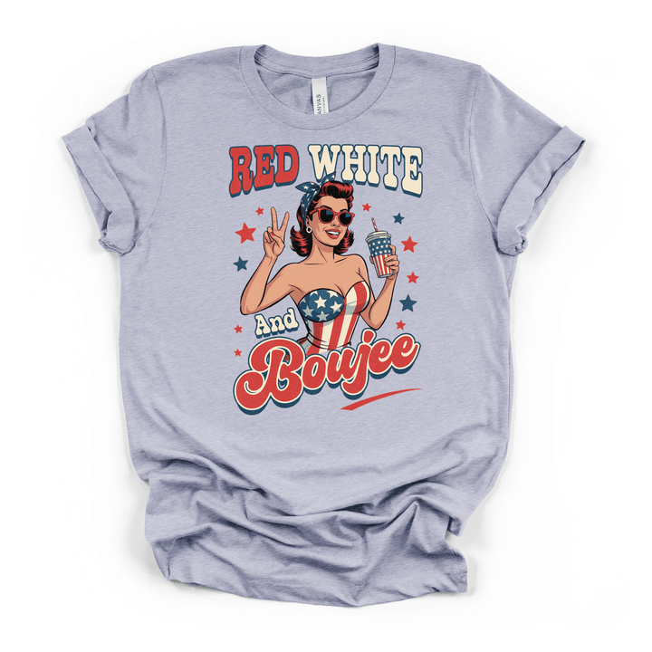 Red White and Boujee Shirt - Okum Tees