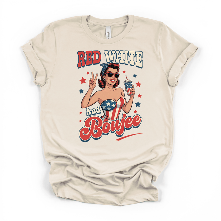 Red White and Boujee Shirt - Okum Tees