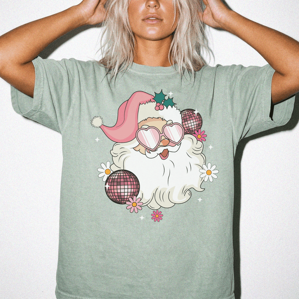 Retro Disco Santa Christmas Shirt - Okum Tees