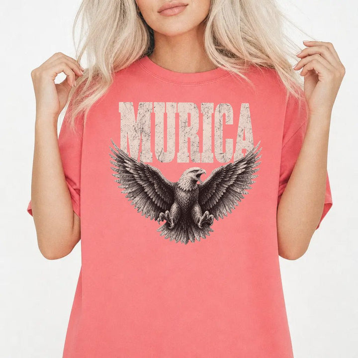 Retro Patriotic Bald Eagle Women&
