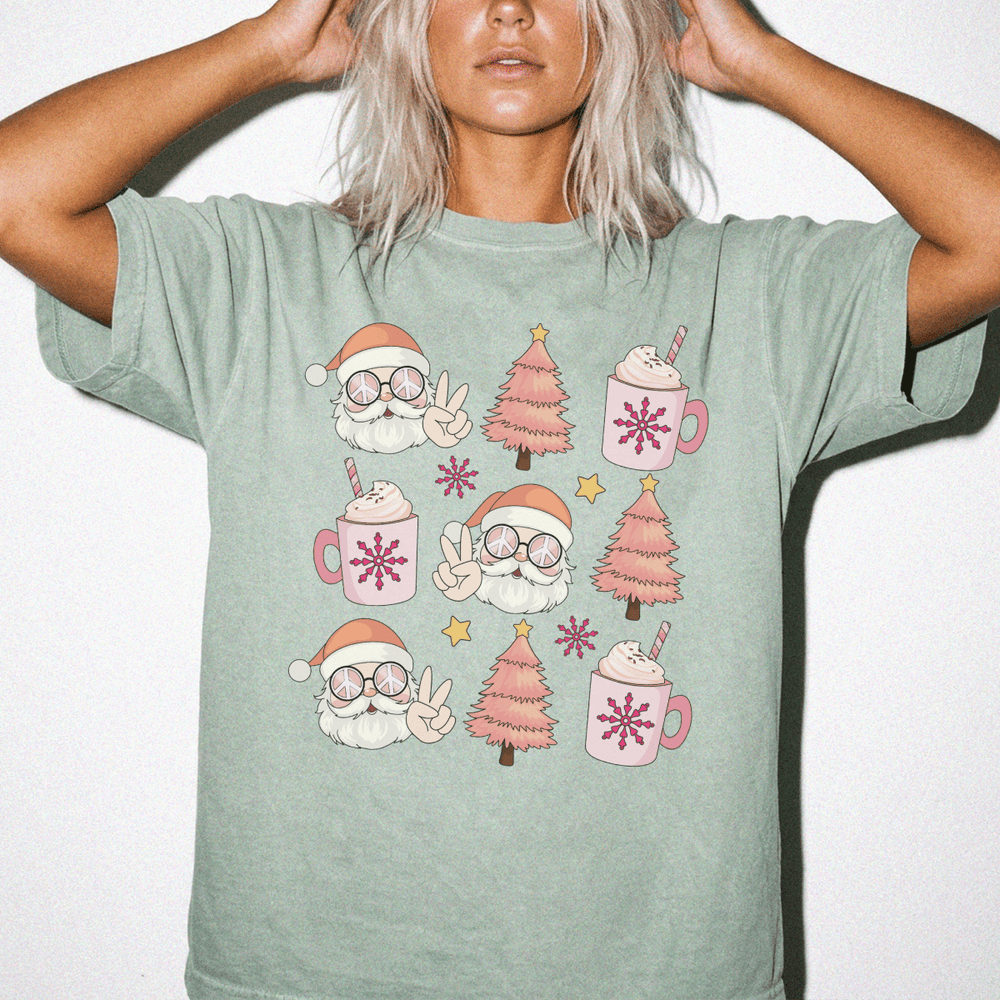 Retro Santa Cocoa Christmas Shirt - Okum Tees