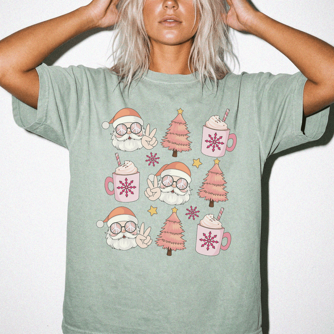 Retro Santa Cocoa Christmas Shirt - Okum Tees