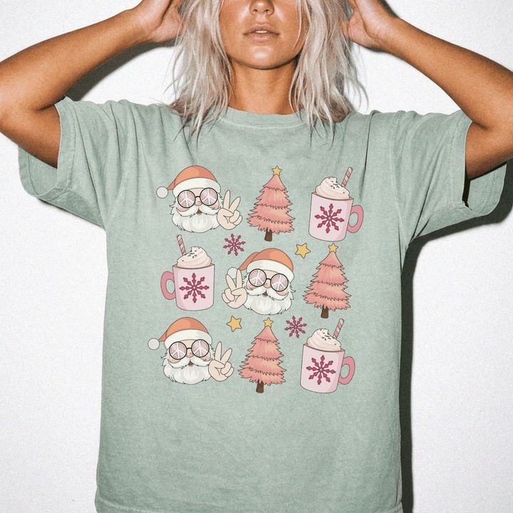 Retro Santa Cocoa Christmas Shirt - Okum Tees