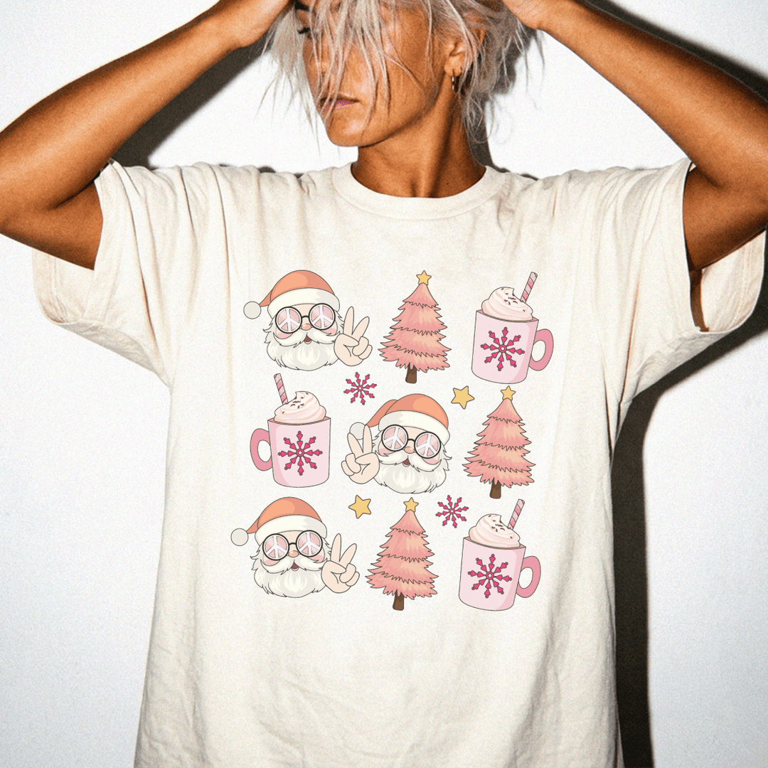 Retro Santa Cocoa Christmas Shirt - Okum Tees