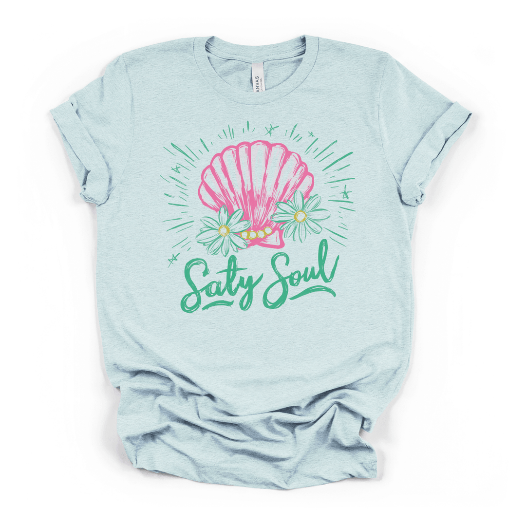 Salty Soul Seashell T-Shirt - Okum Tees