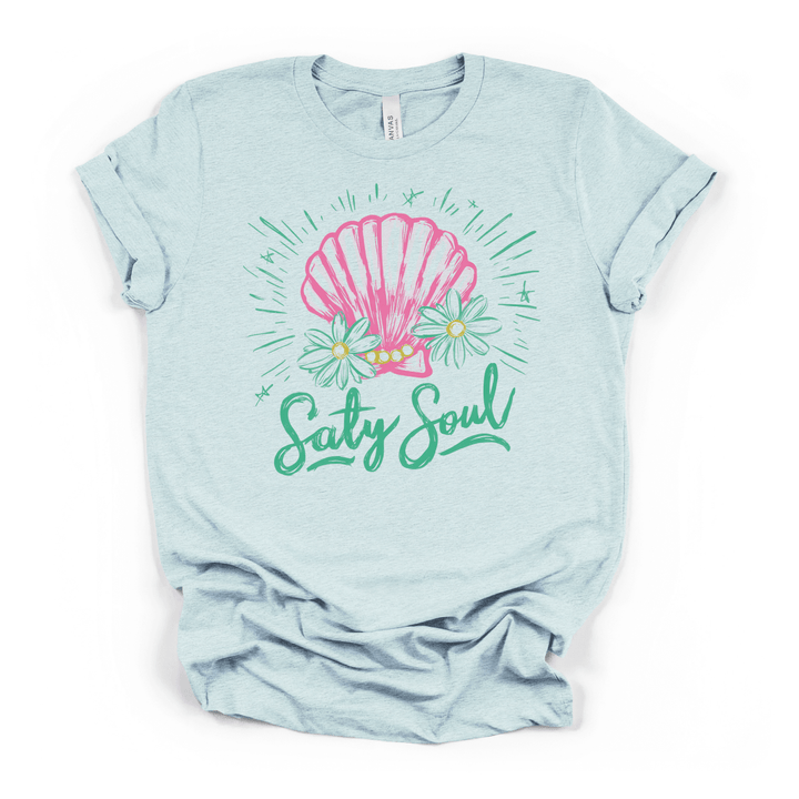 Salty Soul Seashell T-Shirt - Okum Tees