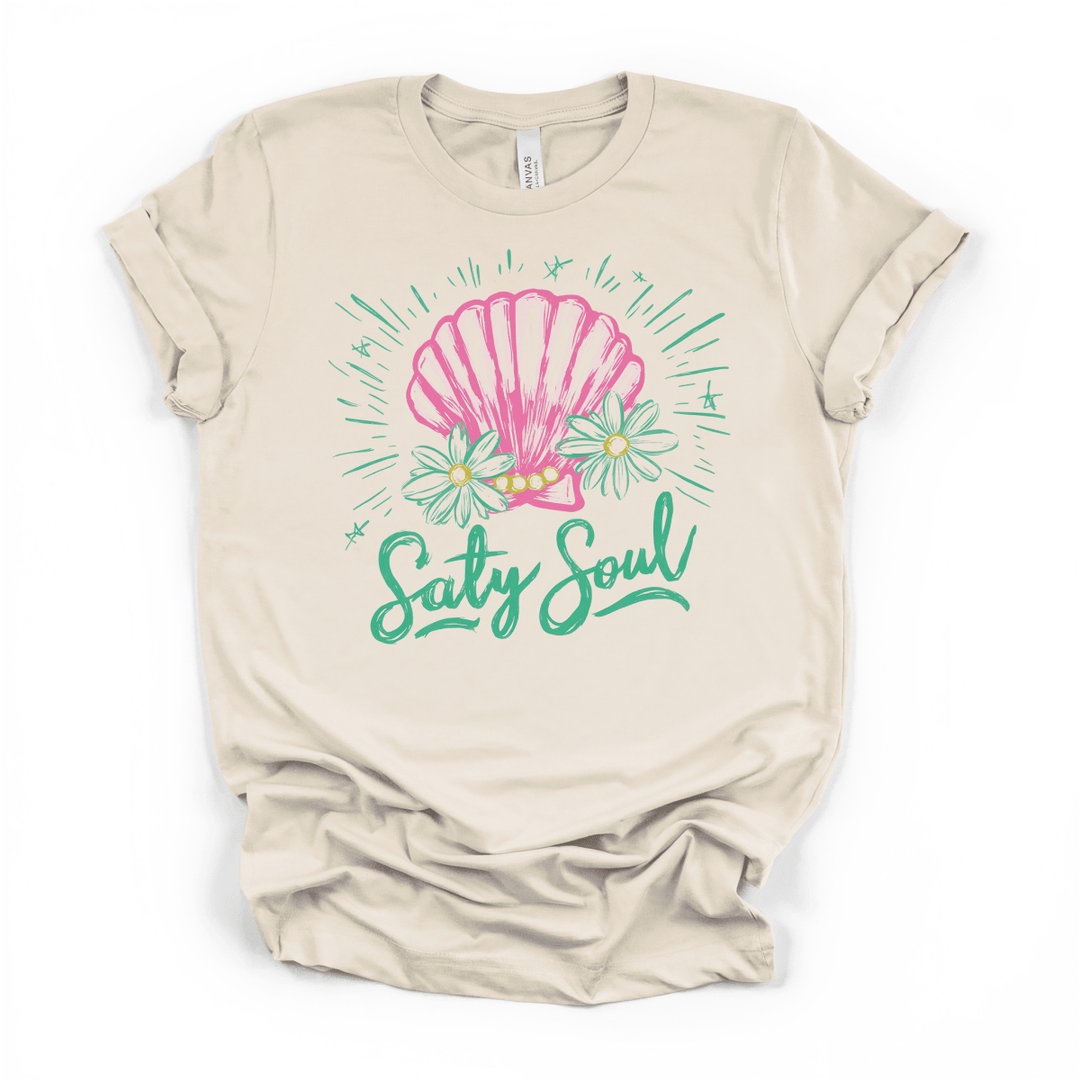Salty Soul Seashell T-Shirt - Okum Tees
