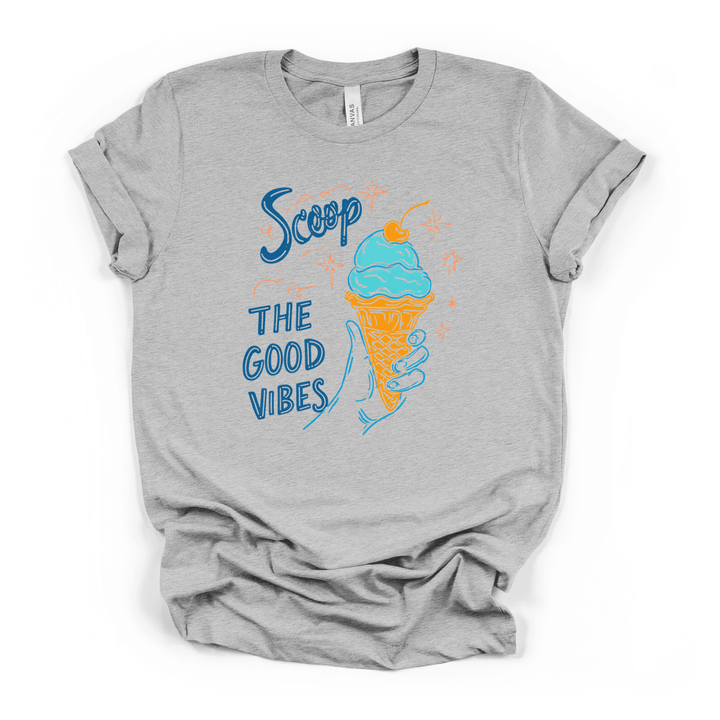 Scoop the Good Vibes Ice Cream Tee - Okum Tees
