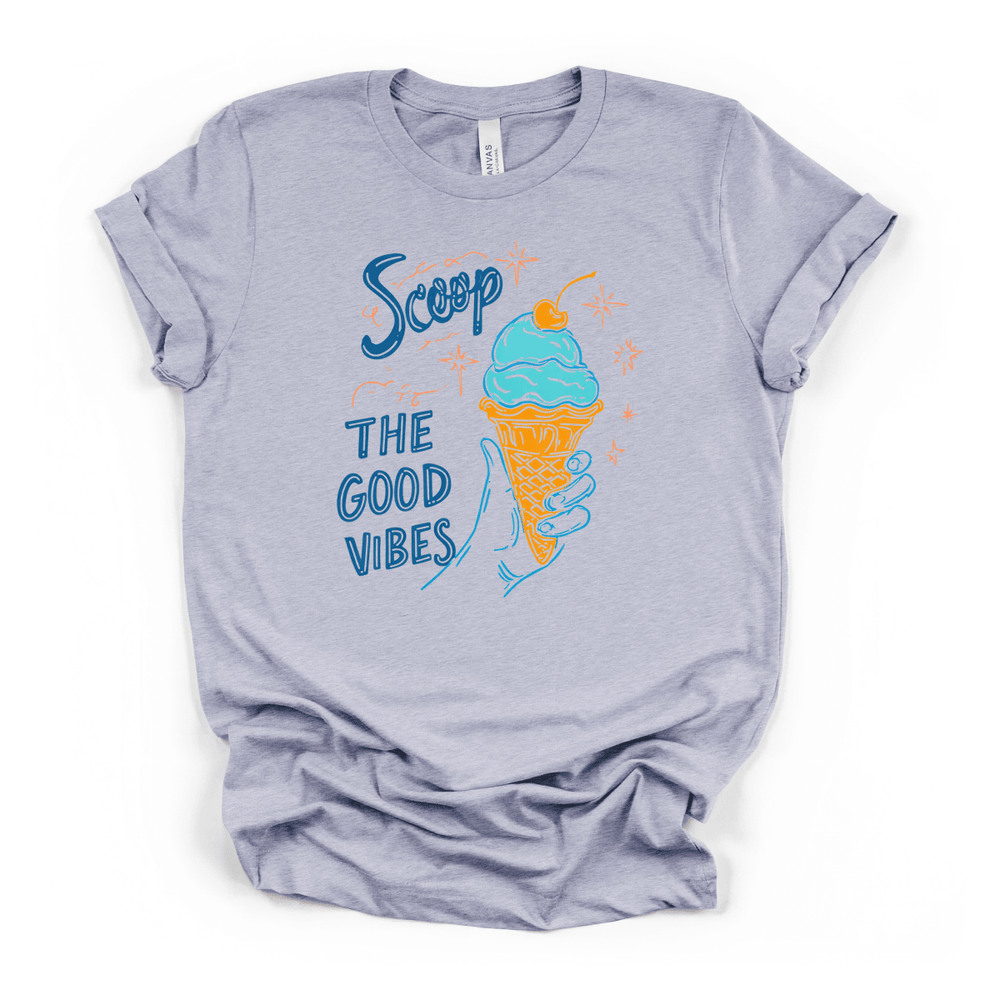Scoop the Good Vibes Ice Cream Tee - Okum Tees