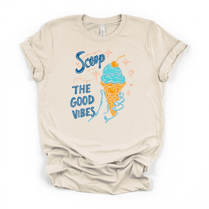 Scoop the Good Vibes Ice Cream Tee - Okum Tees
