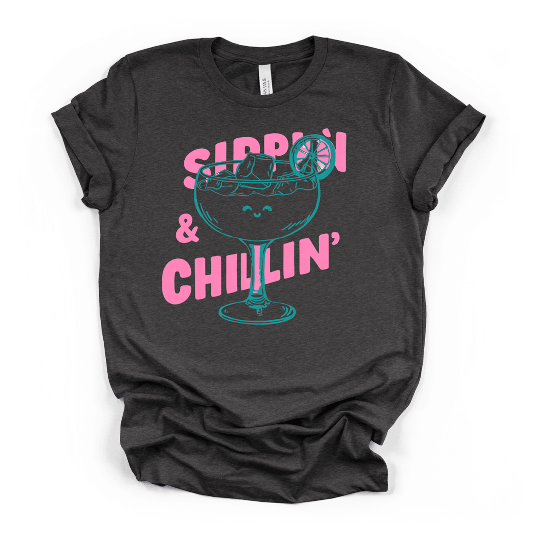 Sippin and Chillin Cocktail Tee - Okum Tees