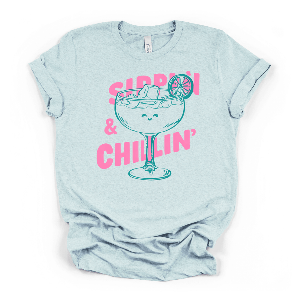 Sippin and Chillin Cocktail Tee - Okum Tees