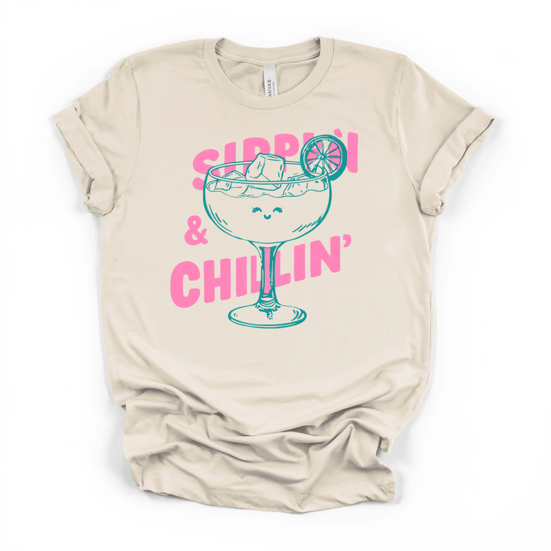 Sippin and Chillin Cocktail Tee - Okum Tees