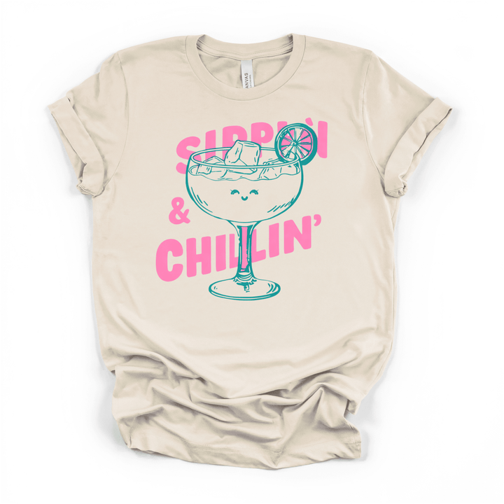 Sippin and Chillin Cocktail Tee - Okum Tees