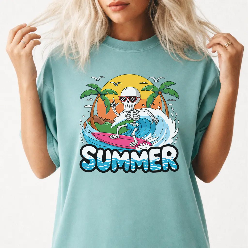Skeleton Surfer Summer Women&