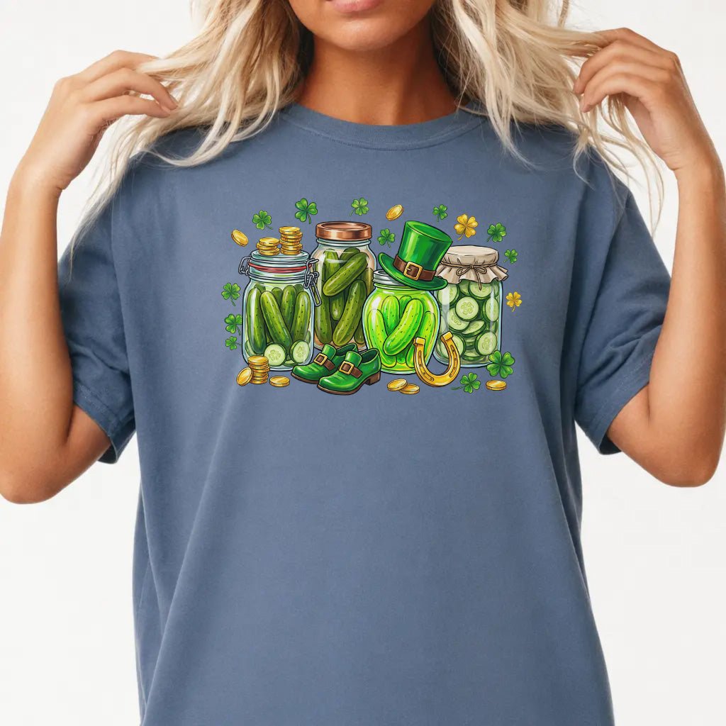 St Patricks Day Pickle Jar Women&