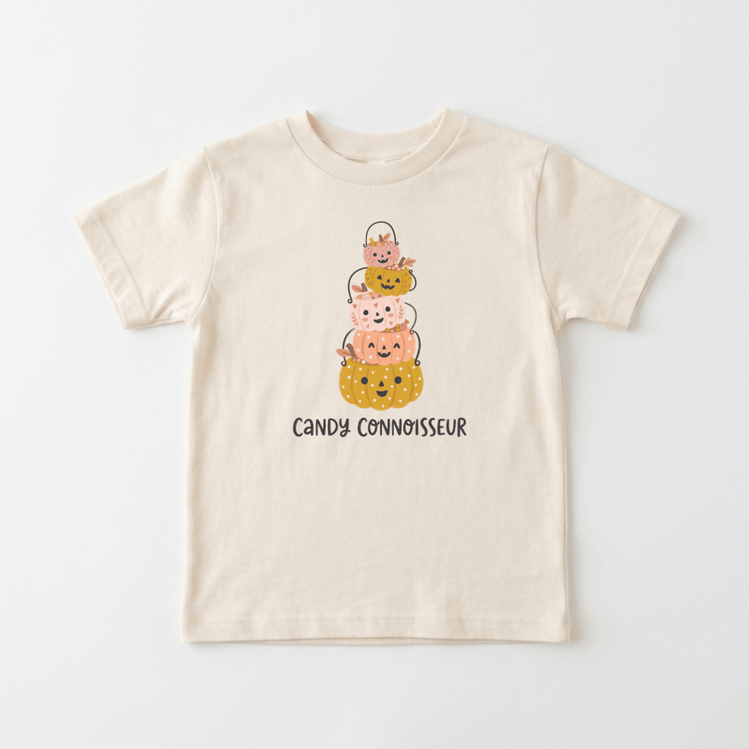 Stacked Pumpkin Pail Parade Toddler Tee | Halloween Gift - Okum Tees