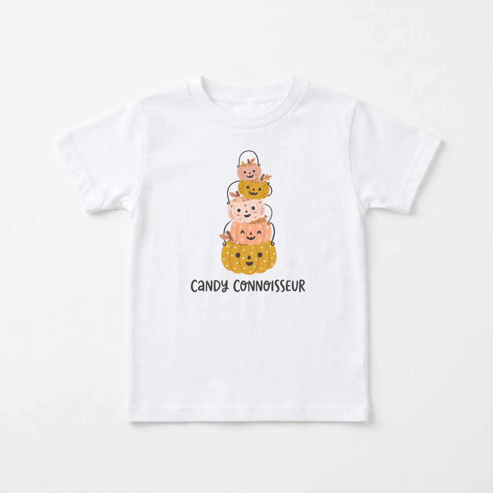 Stacked Pumpkin Pail Parade Toddler Tee | Halloween Gift - Okum Tees
