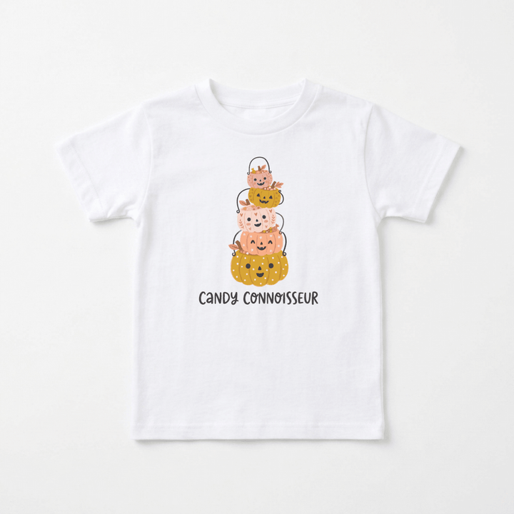 Stacked Pumpkin Pail Parade Toddler Tee | Halloween Gift - Okum Tees