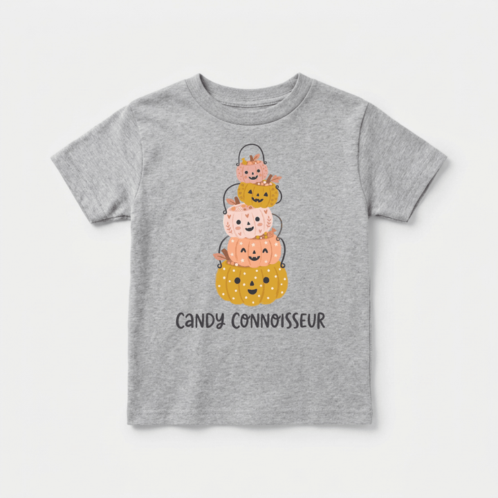 Stacked Pumpkin Pail Parade Toddler Tee | Halloween Gift - Okum Tees