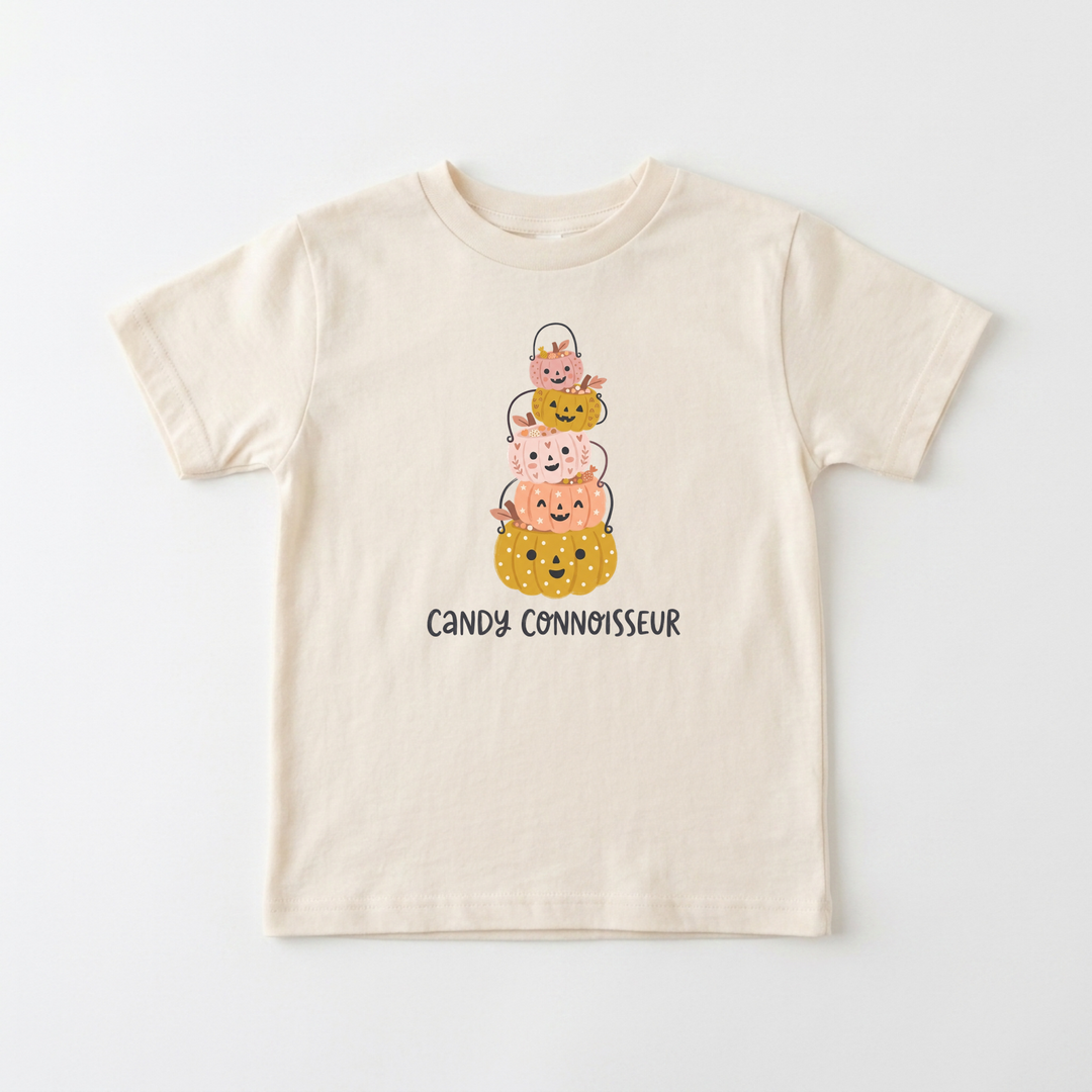 Stacked Pumpkin Pail Parade Toddler Tee in Natural — Okum Tees
