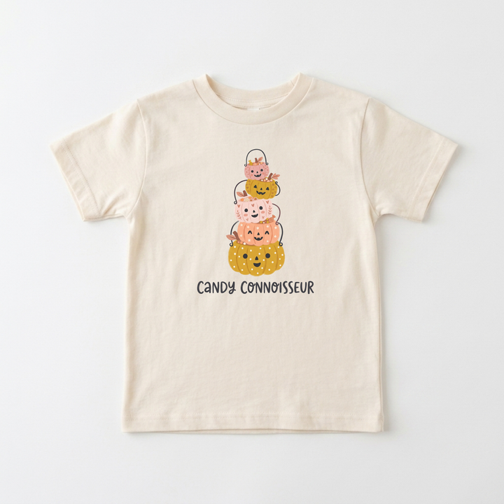 Stacked Pumpkin Pail Parade Toddler Tee in Natural — Okum Tees