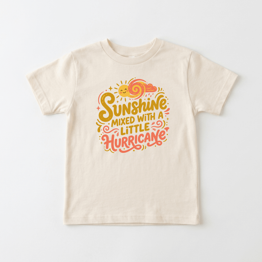 Sunshine Mixed With a Little Hurricane Baby Shirt | Cute Infant Tee - Okum Tees