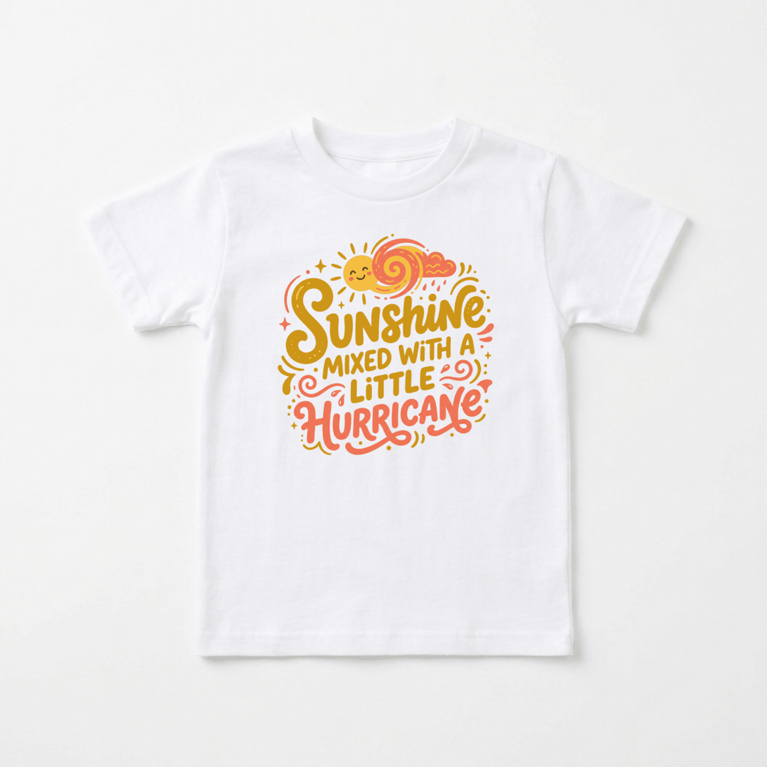 Sunshine Mixed With a Little Hurricane Baby Shirt | Cute Infant Tee - Okum Tees