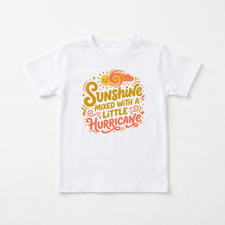 Sunshine Mixed With a Little Hurricane Baby Shirt | Cute Infant Tee - Okum Tees